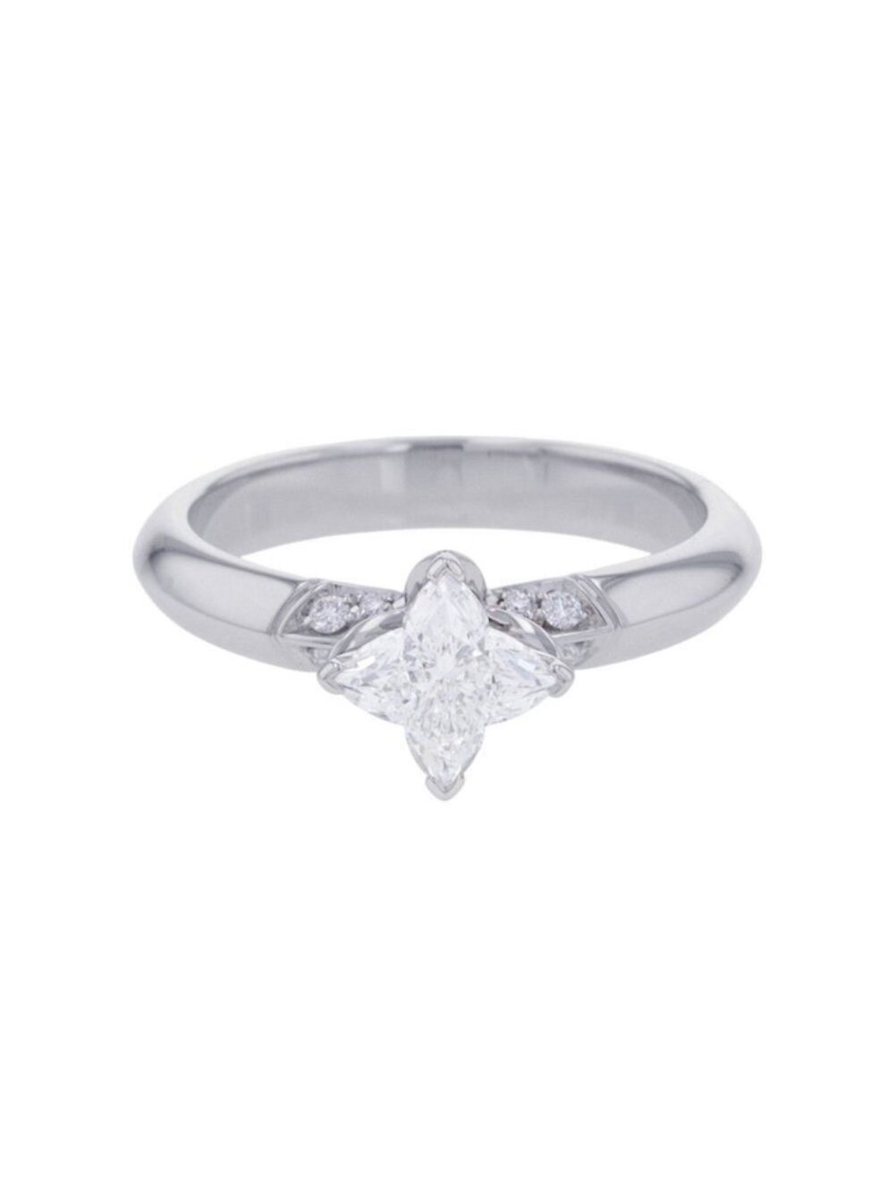Louis Vuitton Ring Diamond Solitaire Star Center Stone Total